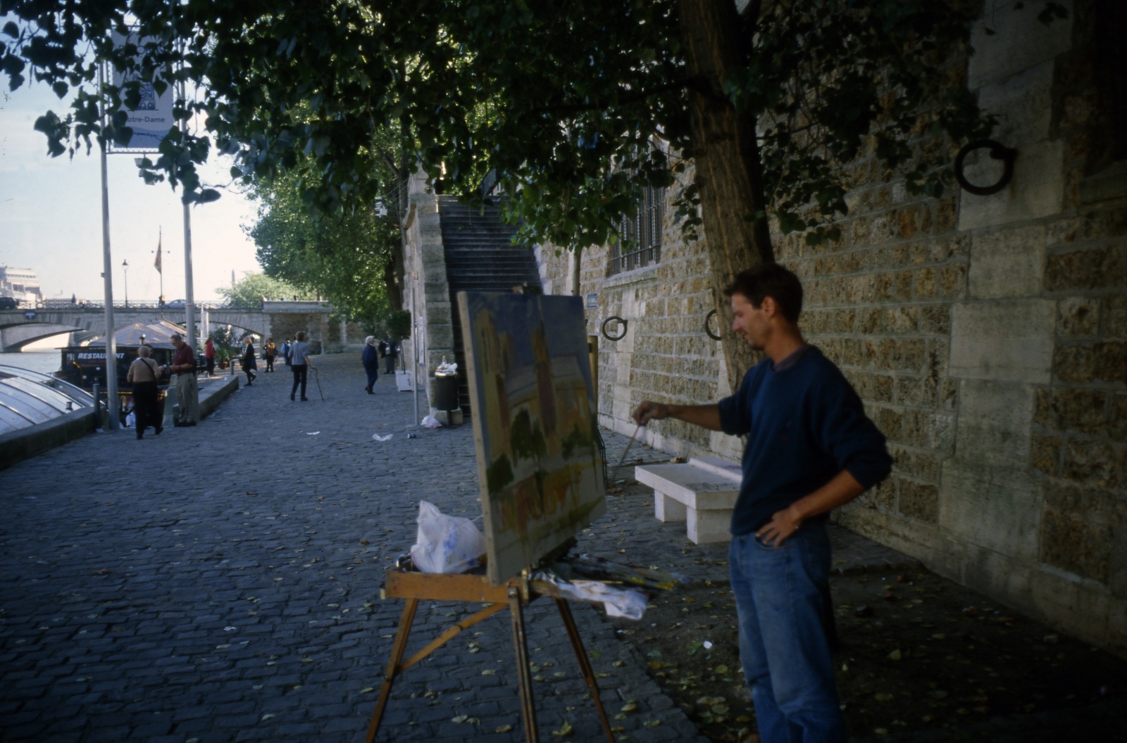 Painting at the bank of Seine